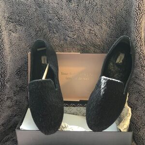 Birdies Women's Knit Black Loafers